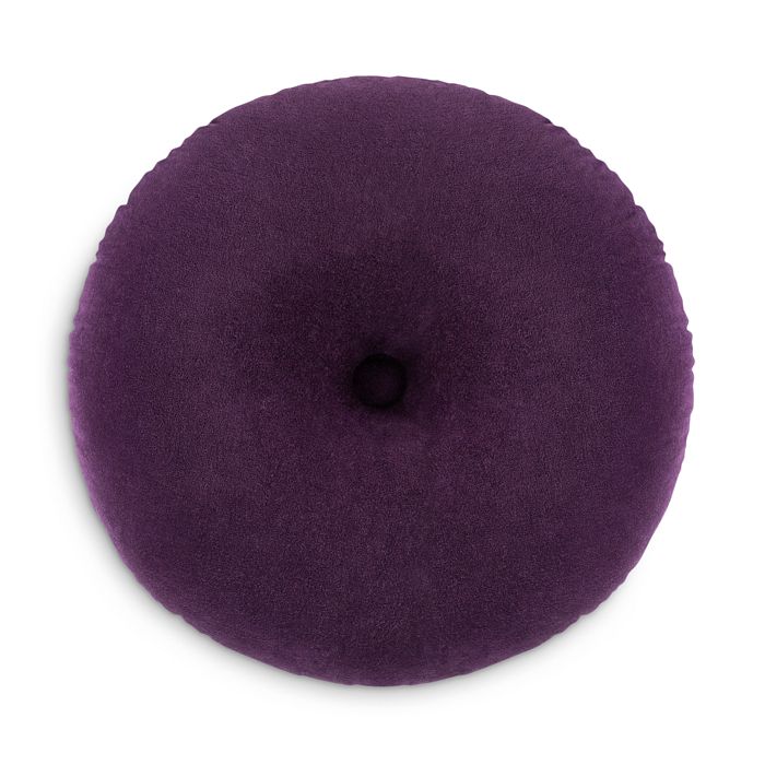Surya Cotton Velvet Decorative Pillow, 18 X 18 In Dark Purple