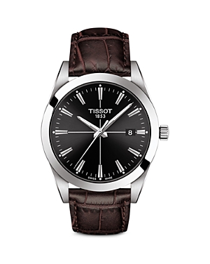 Tissot Gentleman Watch, 40mm In Black/brown
