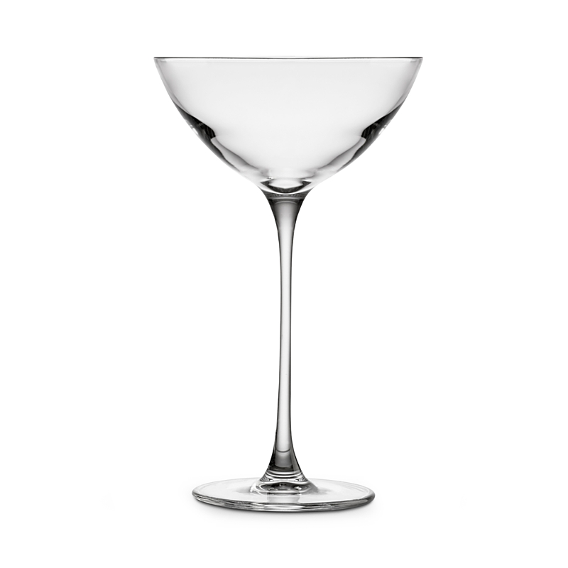 Nude Glass Savage 2-piece Coupetini Glass Set In Clear