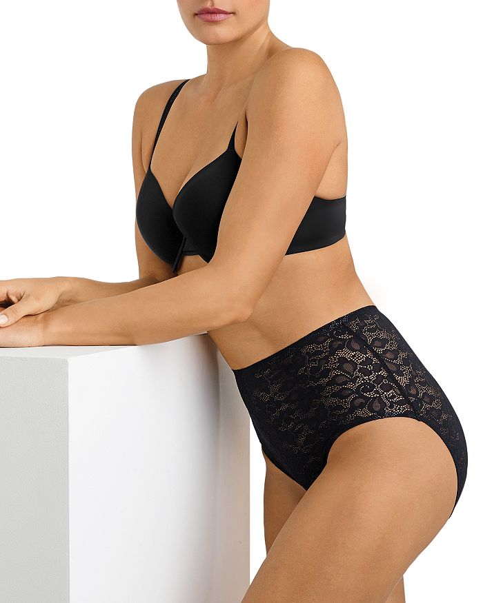 Tc Fine Intimates Lace Hipster In Deep Black