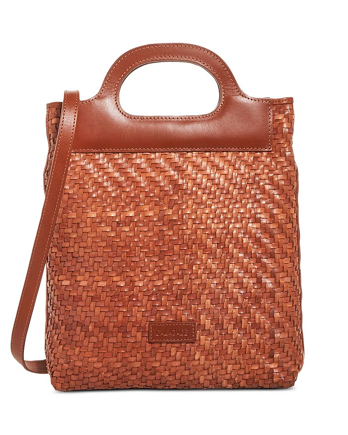 CALA JADE KINOBI HAND-BRAIDED LEATHER MINI SHOULDER BAG B5748WX