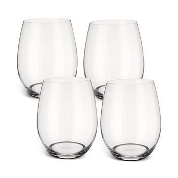 Villeroy & Boch - Entree Double Old Fashioned/White Wine Stemless Glasses, Set of 4