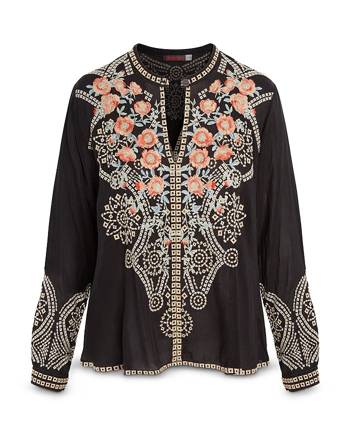 Johnny Was Alani Embroidered Blouse | Bloomingdale's