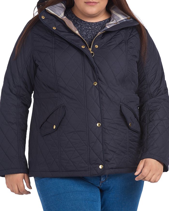 BARBOUR PLUS MILLFIRE HOODED QUILTED COAT,LQU1308NY95