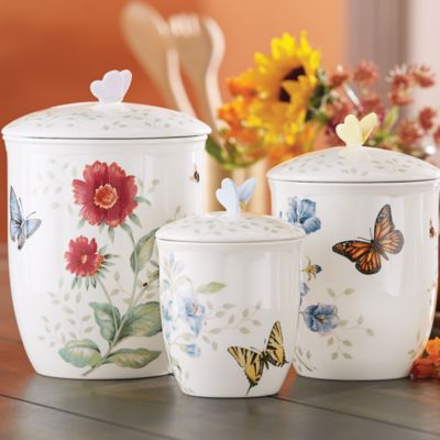 Butterfly Meadow 3 Piece Canister Set