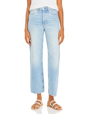 super high waisted straight leg jeans