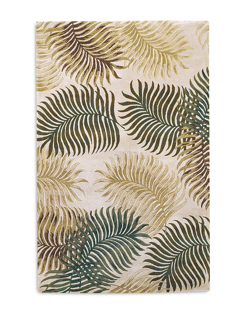 Kas Havana Fern View 5' X 8' Area Rug In Ivory/cream