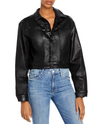 7 for all mankind women's denim jacket