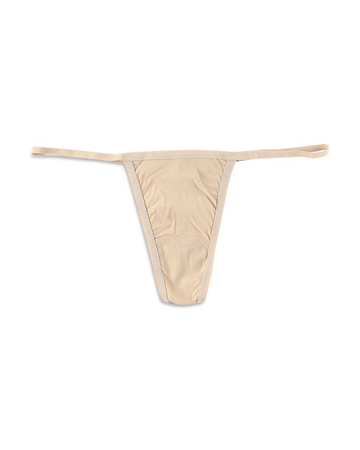 Shop Hanky Panky One Size Breathe Natural G String In Taupe