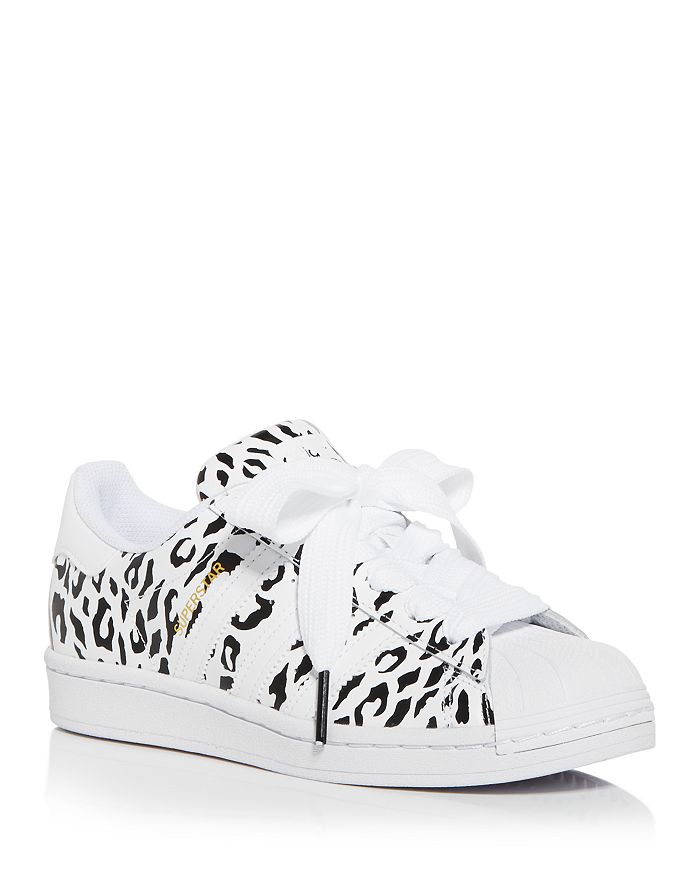 Sentimenteel Kano bed Adidas Women's Superstar Leopard Print Low Top Sneakers | Bloomingdale's