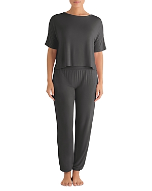 Honeydew Sun Lover Lounge Set In Black