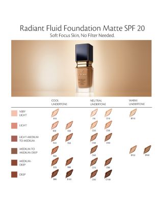 Radiant Fluid Foundation Matte Broad Spectrum SPF 20 Sunscreen 1.1 oz.