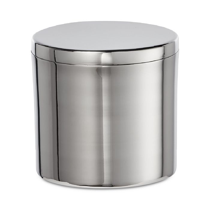 Roselli Modern Round Canister In Silver