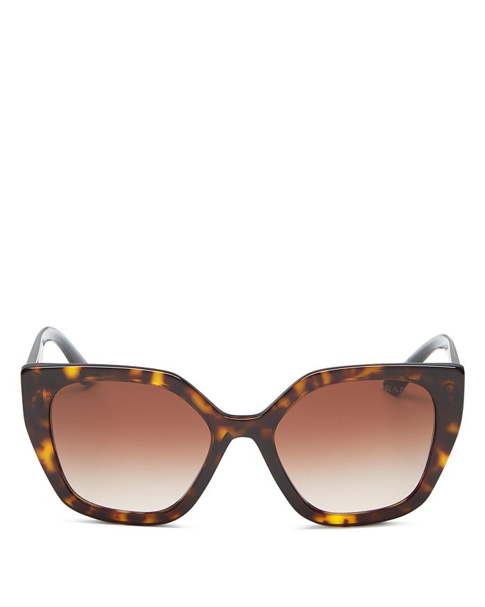 Prada Women's Cat Eye Sunglasses, 54mm In Havana/brown Gradient