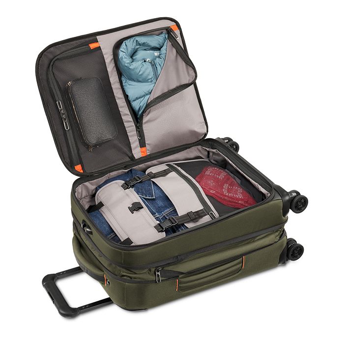 Shop Briggs & Riley Zdx 21 Carry-on Expandable Spinner Suitcase In Hunter