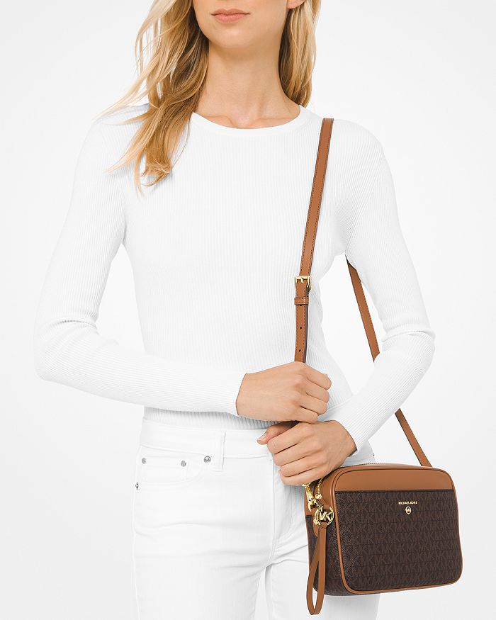 Michael Michael Kors Jet Set Charm Small Leather Camera Crossbody In  Brn/acorn | ModeSens