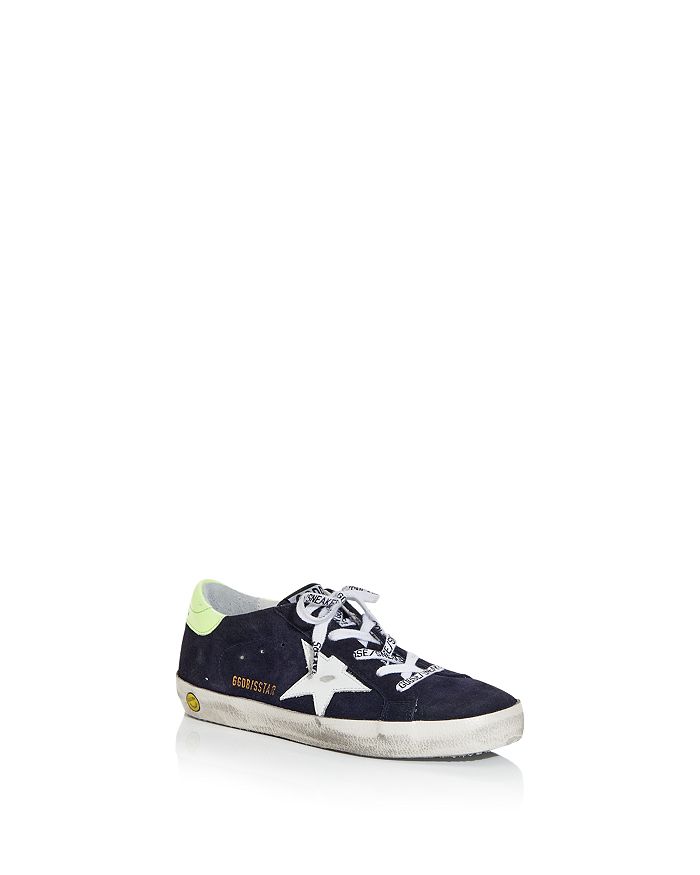 GOLDEN GOOSE DELUXE BRAND BOYS' SUPER-STAR LOW TOP trainers - TODDLER, LITTLE KID,GYF00101.F000440