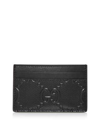 Gucci Signature Leather Card Holder GG (5 Card Slot) Black in