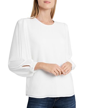 VINCE CAMUTO Pleated Blouse | Bloomingdale's