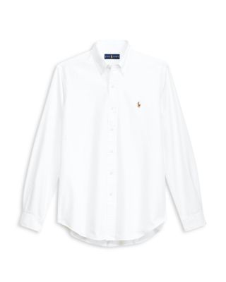 Classic Fit Long Sleeve Cotton Oxford Button Down Shirt