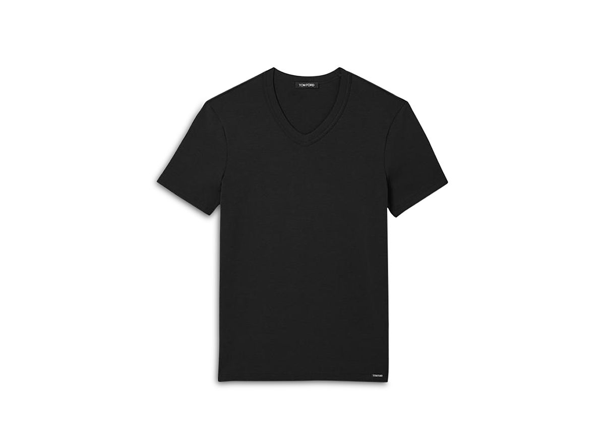 Tom Ford Cotton Blend V-Neck Tee