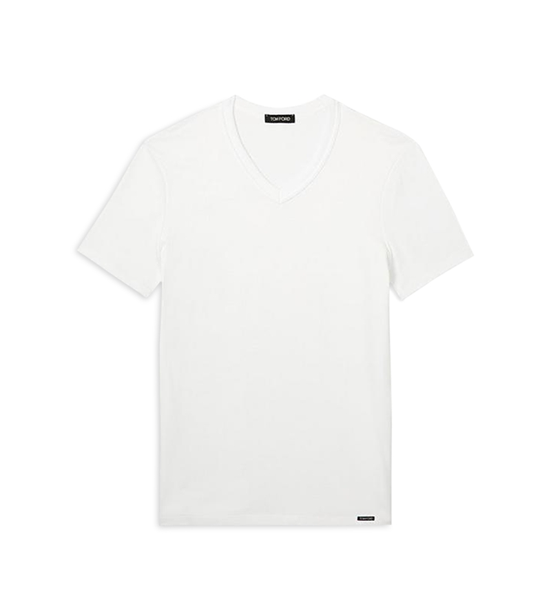 Tom Ford Cotton Blend V-Neck Tee
