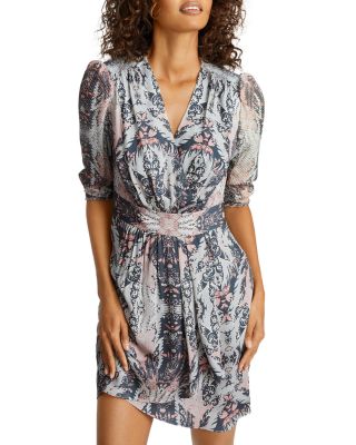 karen millen gathered waist dress