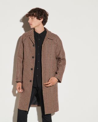 Sandro Camille Wool Houndstooth Coat | Bloomingdale's