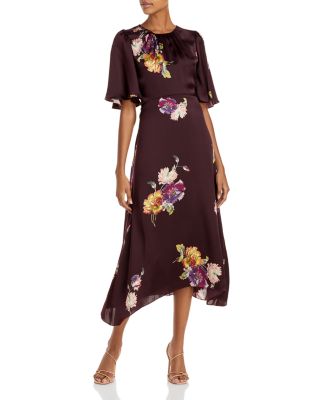 taylor floral print midi dress