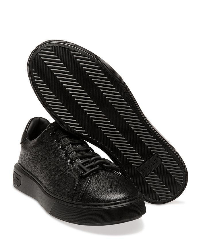 Bally Men's Morrys Leather Sneakers In Black