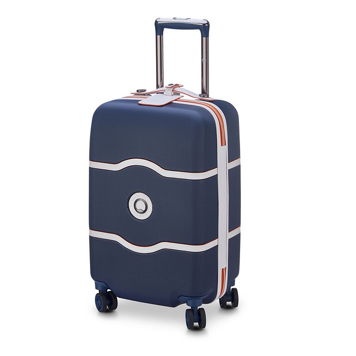 Delsey Chatelet Air International Carry On Roland Garros Paris Edition Spinner Suitcase In Navy