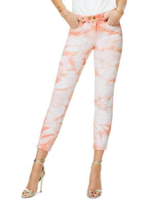 pink cropped jeans womens