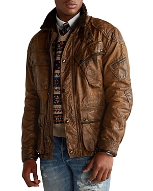 Polo Ralph Lauren The Iconic Oilcloth Jacket In Nature Brown
