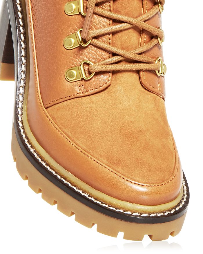 tory burch miller lug sole bootie tan