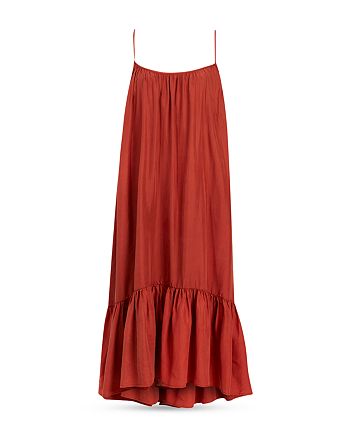 ALLSAINTS Paola Silk Ruffled Dress | Bloomingdale's