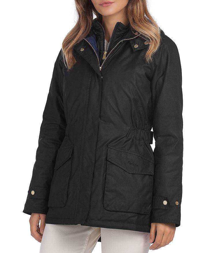 Barbour Aberdeen Hooded Waxed Cotton Coat | Bloomingdale's