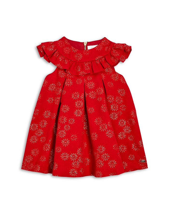 Shop Tartine Et Chocolat Girls Ruffled Dress Baby In Red