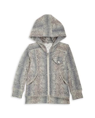 CHASER Girls' Leopard Print Hoodie 