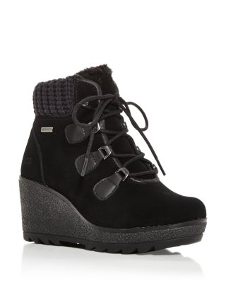 cougar pamela suede wedge boot