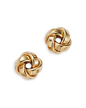 Bloomingdale's - Love Knot Stud Earrings in 14K Yellow Gold- 100% Exclusive