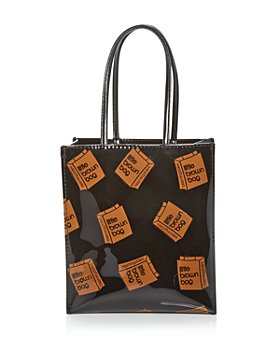 Bloomingdale's Medium Brown Bag Shopping Tote PVC Shopper