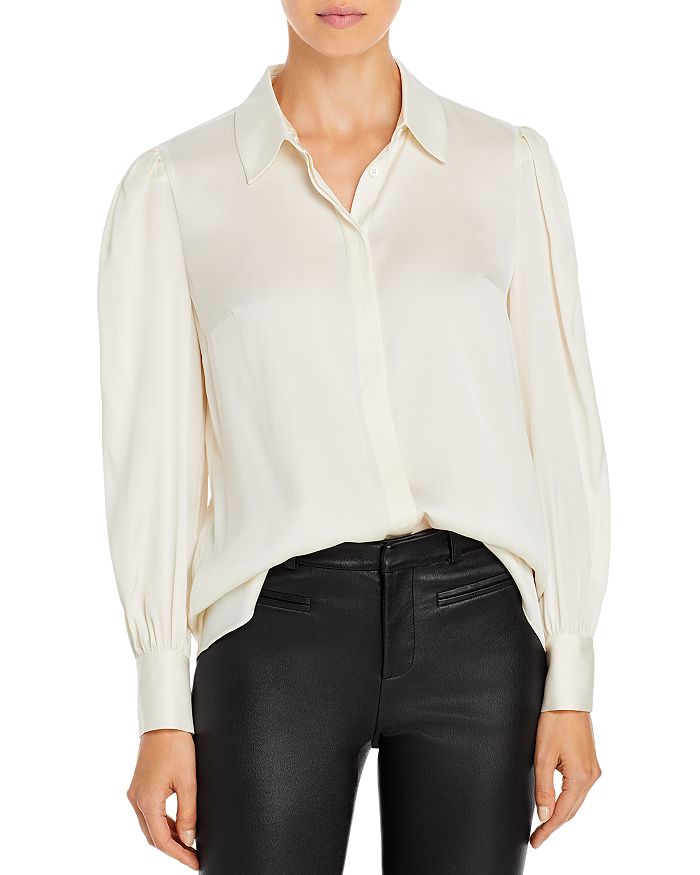 MILLY Francia Button Down Shirt | Bloomingdale's
