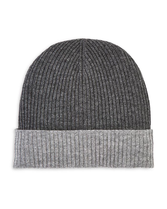 The Men's Store At Bloomingdale's Reversible Knit Hat - 100% Exclusive In Gray