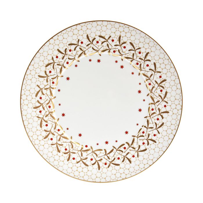 Shop Bernardaud Noel Blanc Dinner Plate In White