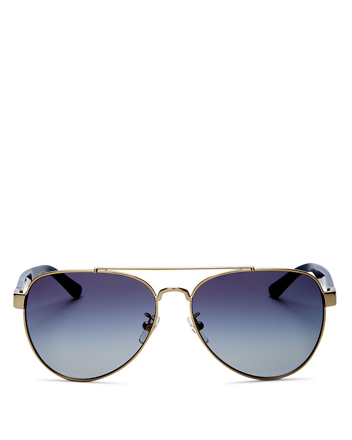 Tory burch black aviator sunglasses clearance