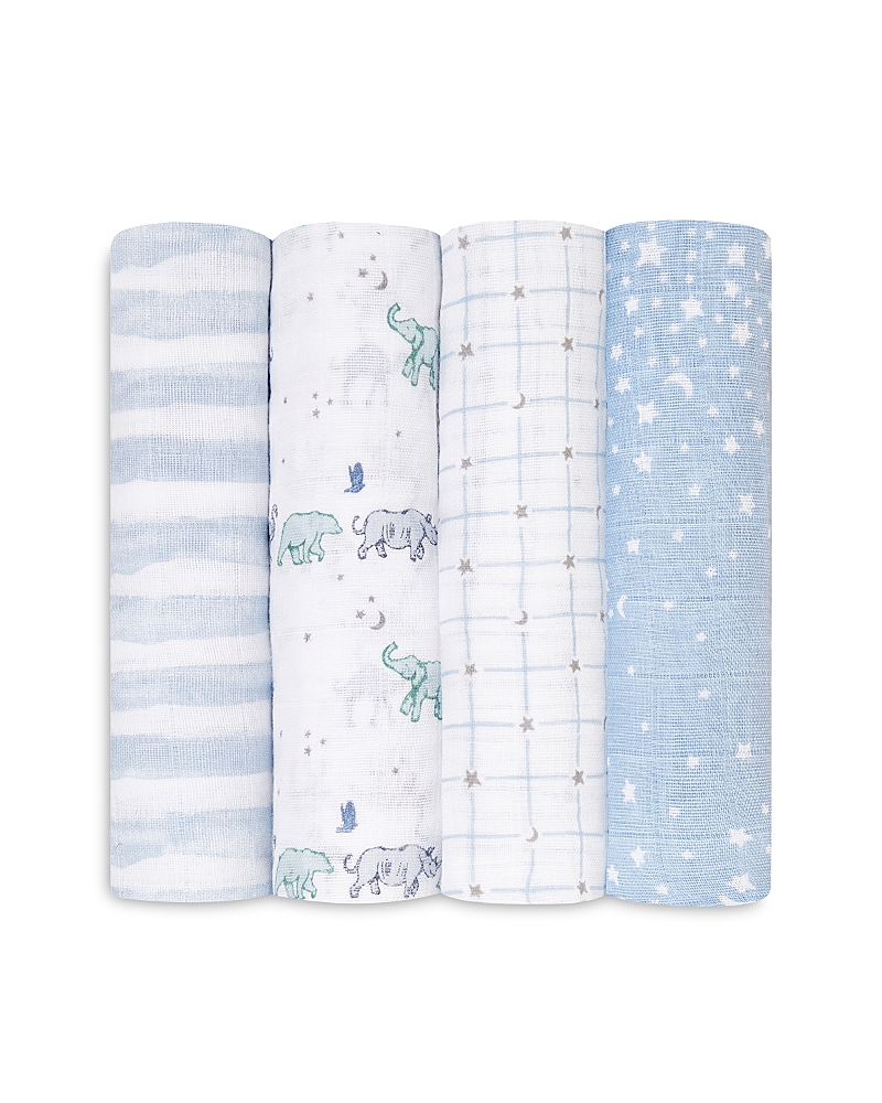 Aden And Anais 4 Pk. Printed Classic Swaddles In Rising Star