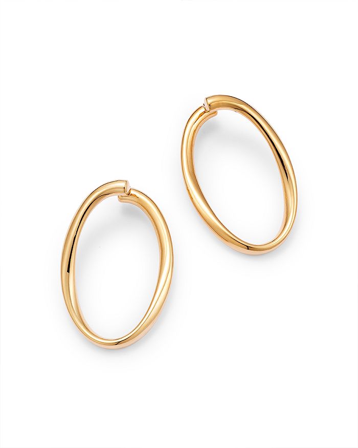 Alberto Amati 14k Yellow Gold Twisted Oval Hoop Earrings - 100% Exclusive