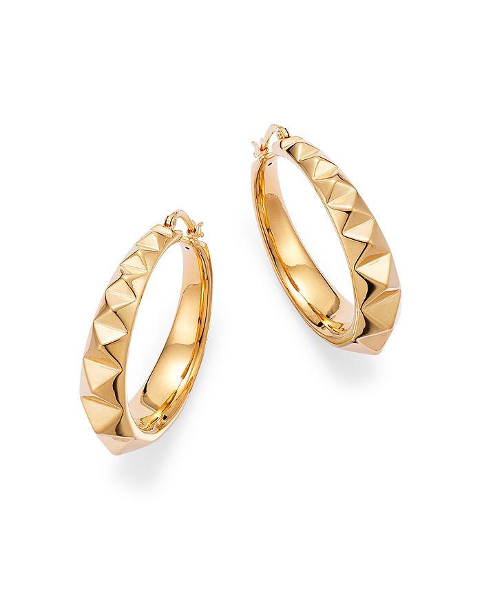 Alberto Amati 14k Yellow Gold Pyramid Hoop Earrings - 100% Exclusive