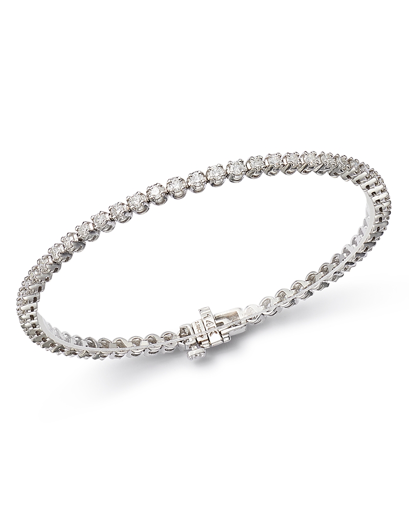 Bloomingdale's Certified Diamond Tennis Bracelet In 14k White Gold, 2.50 Ct. T. W. - Exclusive