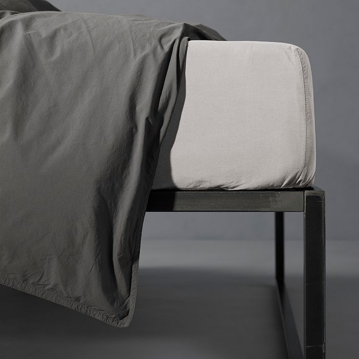 Society Limonta Nite Cotton Fitted Sheet, Queen In Marmo